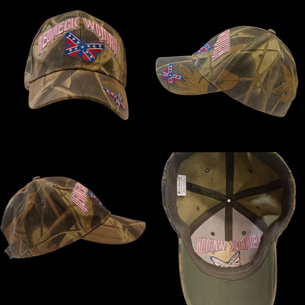 Redneck Woman Hook n Loop Baseball Cap Hat One Size Fits Most Rebel Confederate